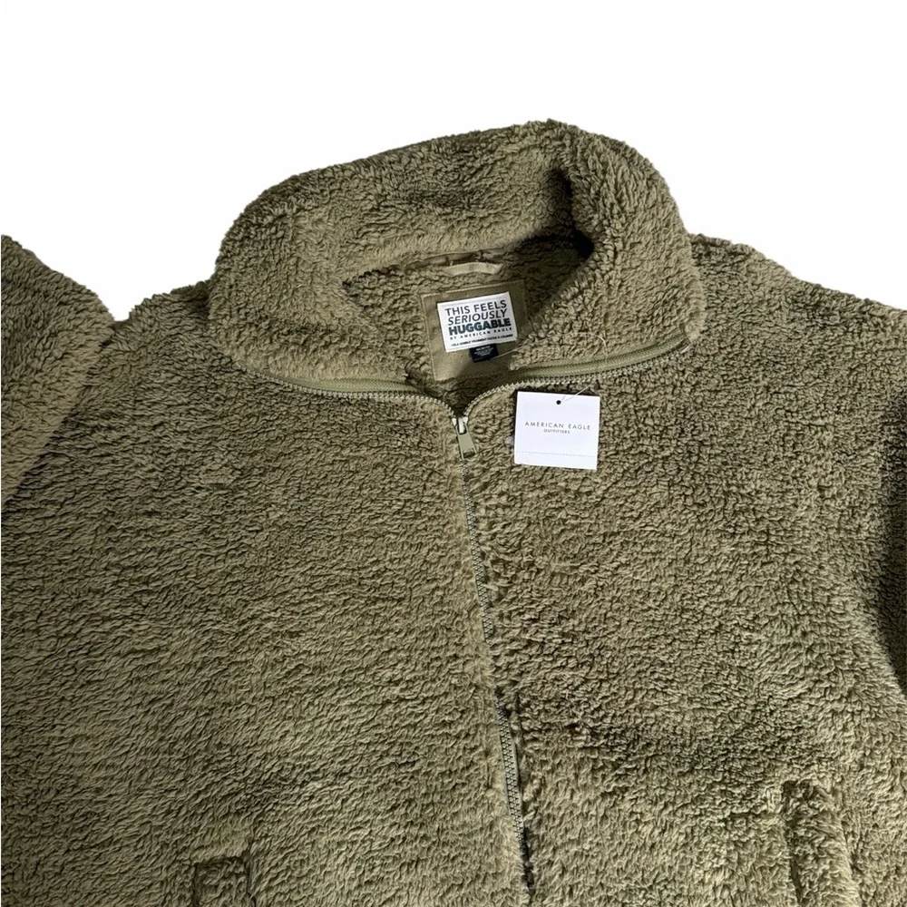 American Eagle Fleece Zip Up - Picture 3 of 6